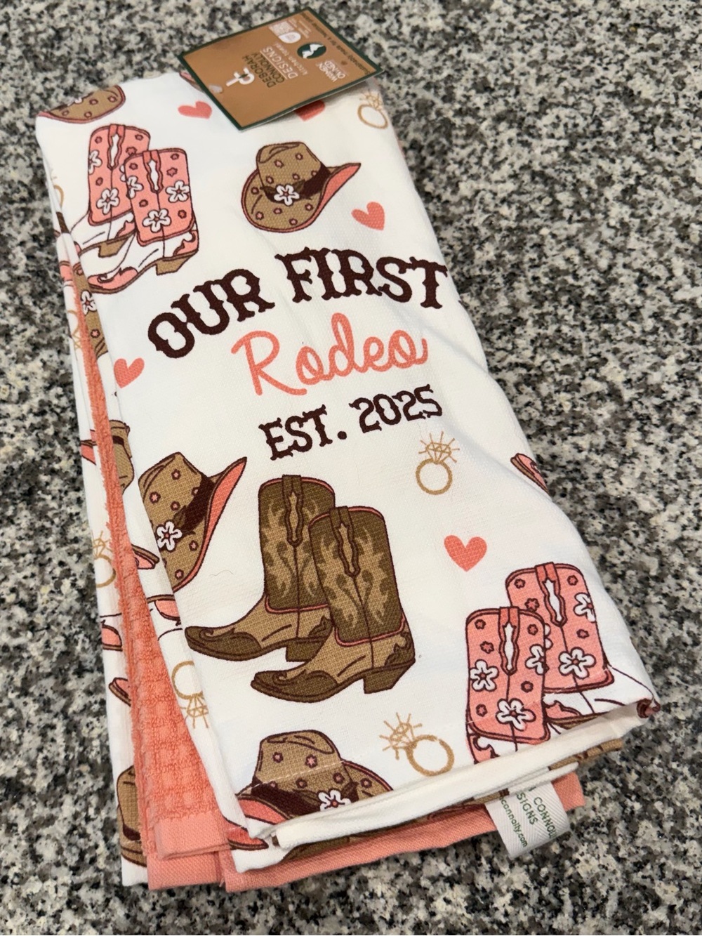 Our First Rodeo 2025 Wedding Kitchen Towel Set